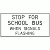 Stop for School Bus when Signals Flashing