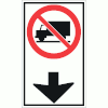 No Trucks This Lane (Overhead Mount)