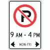 No Parking - Times & Days
