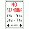 No Standing - Time & Days