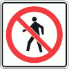 No Pedestrians or Bicycles