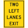 Two Left Lanes Exit (Non-Freeway)