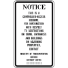 Controlled Access Highway Notice