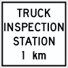 Truck Inspection Station 1 km
