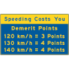 Speeding Costs you Demerit Points - 100 km/h