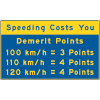 Speeding Costs you Demerit Points - 80 km/h