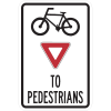 Bicycles Yield To Pedestrians