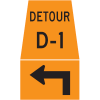 Detour Marker - Left Advance Turn