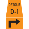 Detour Marker - Right Advance Turn
