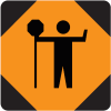Traffic Control Person Ahead