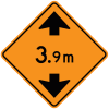 Low Clearance Ahead xx m