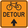 Bicycle Lane Detour Ahead