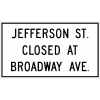 Street Section Closed