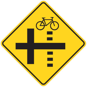 Bicycle Crossing Side Street – Right | Mechanical Advertising